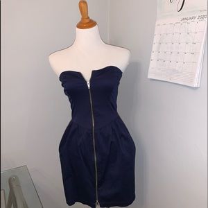 front zipper dress